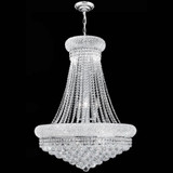 StarFire Crystal 7124CH Empire Chrome 24" Hanging Light