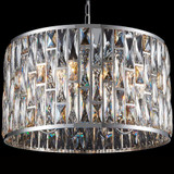 StarFire Crystal 7518CH Camden Chrome 18" Drum Pendant Light