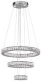 StarFire Crystal LD0727CH Chrome LED Hanging Pendant Lighting