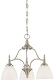 Savoy House 1-1000-3-SN Herndon Satin Nickel Mini Chandelier Light