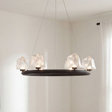 Savoy House 1-1237-6-89 Castello Modern Matte Black LED Ceiling Chandelier