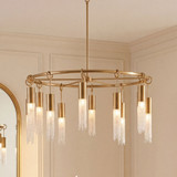 Savoy House 1-1367-12-322 Chelsea Warm Brass Chandelier Light