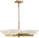 Savoy House 1-1613-4-322 Fallon Modern Warm Brass LED Ceiling Chandelier