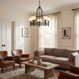 Savoy House 1-1606-5-89 Allston Contemporary Matte Black Lighting Chandelier