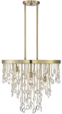 Savoy House 1-1846-4-127 Livorno Noble Brass Mini Chandelier Lighting