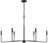 Savoy House 1-2221-6-89 Salerno Contemporary  Matte Black Chandelier Light