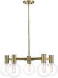 Savoy House 1-3073-5-322 Wright Warm Brass Chandelier Light