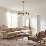Savoy House 1-3073-5-322 Wright Warm Brass Chandelier Light