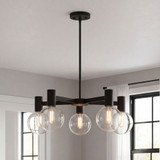 Savoy House 1-3073-5-89 Wright Matte Black Hanging Chandelier