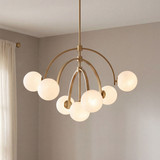 Savoy House 1-3319-7-322 Marias Modern Warm Brass Chandelier Light