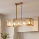 Savoy House 1-3802-5-322 Jacobs Modern Warm Brass Island Lighting