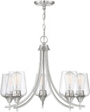 Savoy House 1-4032-5-SN Octave Modern Satin Nickel Mini Chandelier Lighting