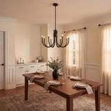 Savoy House 1-6680-8-89 Sorrento Contemporary Matte Black Hanging Chandelier
