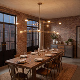 Savoy House 1-7001-12-322 Lyrique Contemporary Warm Brass Chandelier Lighting