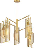 Savoy House 1-8032-5-322 Hillbourne Modern Warm Brass Chandelier Lighting