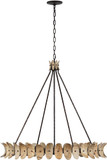 Savoy House 1-8124-8-26 Monarch Modern Champagne Mist with Coconut Shell Pendant Light