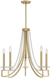 Savoy House 1-8803-5-322 Helen Contemporary Warm Brass 2-Light Lighting Chandelier