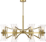 Savoy House 1-9705-16-322 Bennington Contemporary Warm Brass Chandelier Light