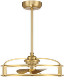 Savoy House 23-FD-645-322 Vesta Contemporary Warm Brass LED 23" Home Ceiling Fan