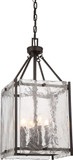 Savoy House 3-3041-4-13 Glenwood Contemporary English Bronze Foyer Lighting Fixture