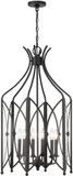 Savoy House 3-6802-6-188 Enclave Modern Black Tourmaline Foyer Lighting Fixture