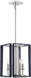 Savoy House 3-8881-4-174 Champlin Contemporary Navy w/ Polished Nickel Accents Foyer Lighting