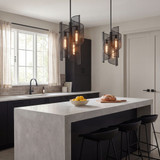 Savoy House 3-8033-3-89 Hillbourne Contemporary Matte Black Foyer Lighting