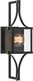 Savoy House 5-473-144 Raeburn Modern Matte Black and Weathered Brushed Brass Outdoor Wall Lighting Sconce