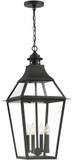 Savoy House 5-723-153 Jackson Black With Gold Highlighted Outdoor Drop Ceiling Lighting