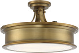 Savoy House 6-134-3-322 Watkins Warm Brass Flush Mount Lighting