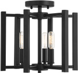 Savoy House 6-7702-3-89 Benson Contemporary  Matte Black Overhead Lighting