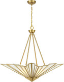 Savoy House 7-1038-4-322 Rivage Contemporary Warm Brass Drop Ceiling Light Fixture