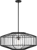 Savoy House 7-1429-1-89 Marcy Modern Matte Black Ceiling Pendant Light