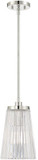 Savoy House 7-1742-1-109 Chantilly Polished Nickel Mini Pendant Lamp