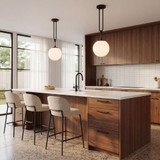 Savoy House 7-180-1-89 Becker Modern Matte Black Mini Hanging Light