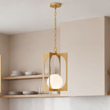 Savoy House 7-3999-1-328 Harding Contemporary Spun Gold Foyer Light Fixture