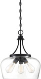 Savoy House 7-4034-3-BK Octave Modern Black Pendant Hanging Light