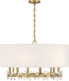 Savoy House 7-4368-6-322 Dahlia Crystal Warm Brass 30" Hanging Light Fixture