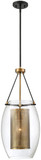 Savoy House 7-9063-1-95 Dunbar Modern Warm Brass and Bronze Hanging Light