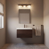Savoy House 8-1017-3-15 Darien Modern Mediterranean Bronze 3-Light Vanity Lighting Fixture