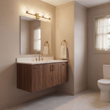Savoy House 8-1239-4-322 Castello Modern Warm Brass 4-Light Bathroom Sconce Lighting