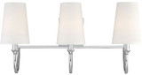 Savoy House 8-2542-3-109 Cameron  Polished Nickel 3-Light Bathroom Lighting Fixture