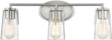 Savoy House 8-7045-3-SN Sacremento Modern Satin Nickel 3-Light Bathroom Light