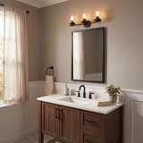 Savoy House 8-8020-3-BK Marshall Contemporary  Matte Black 3-Light Bathroom Light Fixture