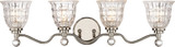Savoy House 8-880-4-109 Birone Polished Nickel 4-Light Vanity Lighting