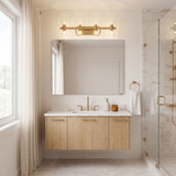 Savoy House 8-9702-8-322 Bennington Modern Warm Brass 4-Light Bathroom Light