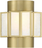 Savoy House 9-3164-2-322 Gideon Contemporary Warm Brass Wall Sconce