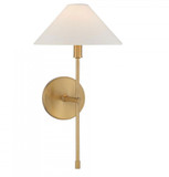 Savoy House 9-6608-1-322 Avon Contemporary Warm Brass Light Sconce