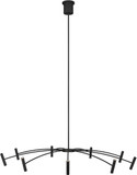 Visual Comfort Modern 700ARL55B-LED930 Aerial Contemporary Matte Black LED 55" Lighting Chandelier