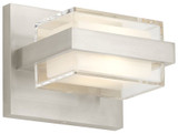 Visual Comfort Modern 700BCKMD1S-LED930 Kamden Modern Satin Nickel LED Lighting Sconce